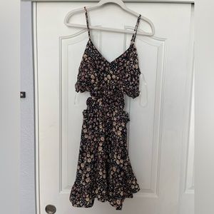 Privy (from buckle) spaghetti strap cut out dress size large. NWT.